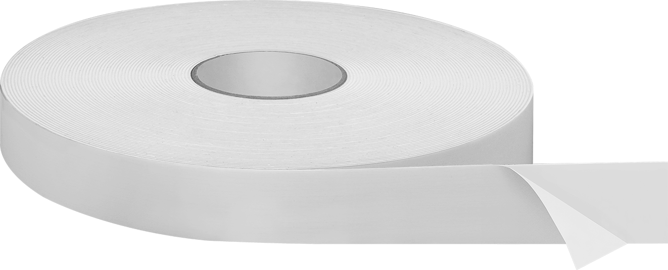 Hava Koşullarına Dayanıklı Köpük Montaj Bandı, 0,063 inç Toplam Kalınlık, 1-1/2" Genişlik, 108 Fit Uzunluk