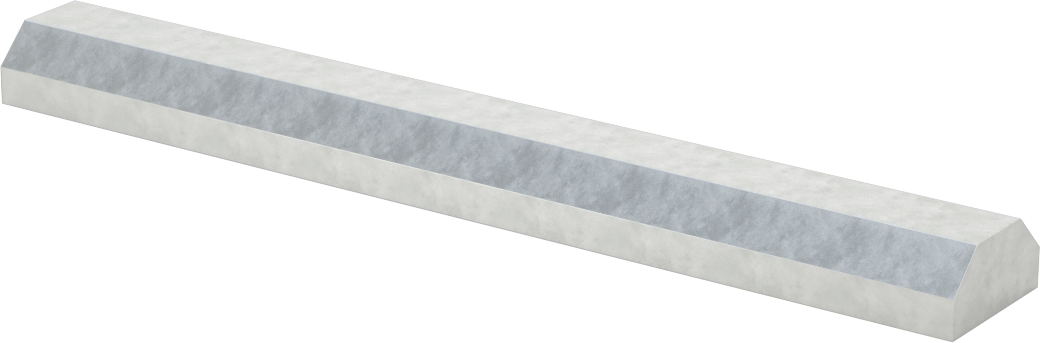 Elektrik Uygulamaları için Lehim, 360°F Erime Sıcaklığı, 7" Uzunluk, 1" Genişlik, 1/2" Yüksek Çubuk, 1 lb.
