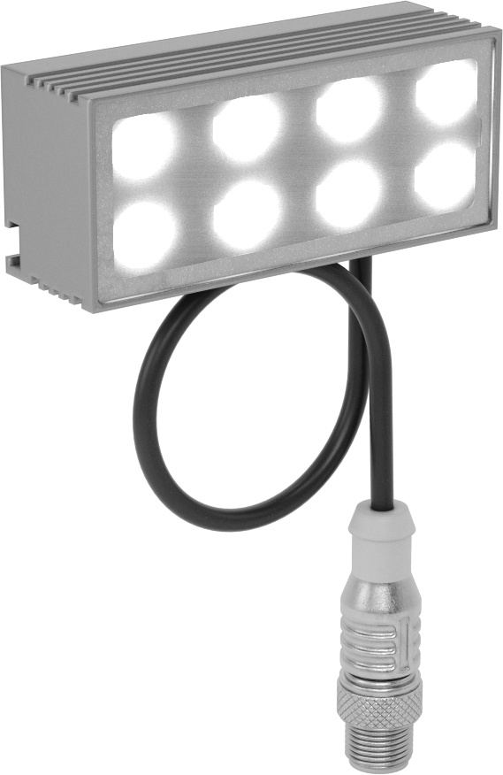 Kompakt Makine Görüşü Çubuk Işığı, Beyaz LED, 3-1/8“ Uzunluk x 1-3/8” Genişlik x 1" Toplam Yükseklik