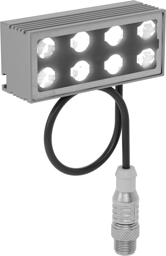 Kompakt Makine Görüşü Çubuk Işığı, Kızılötesi LED, 3-1/8“ Uzunluk x 1-3/8” Genişlik x 1" Toplam Yükseklik