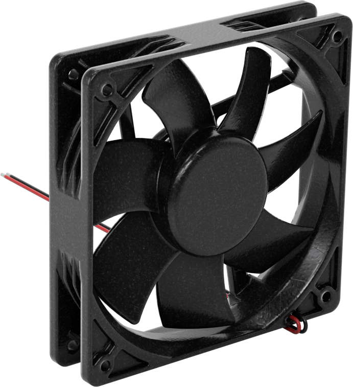 Yıkama DC Ekipmanı-Soğutma Fanı, Yüksek Basınç, 24V DC, 120 mm Yükseklik x 120 mm Genişlik x 25 mm Derinlik
