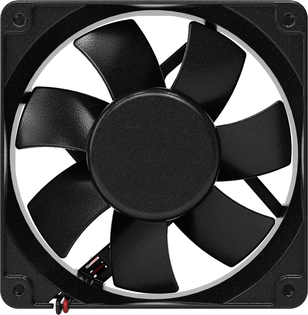 Yıkama DC Ekipmanı-Soğutma Fanı, Yüksek Basınç, 24V DC, 120 mm Yükseklik x 120 mm Genişlik x 38 mm Derinlik