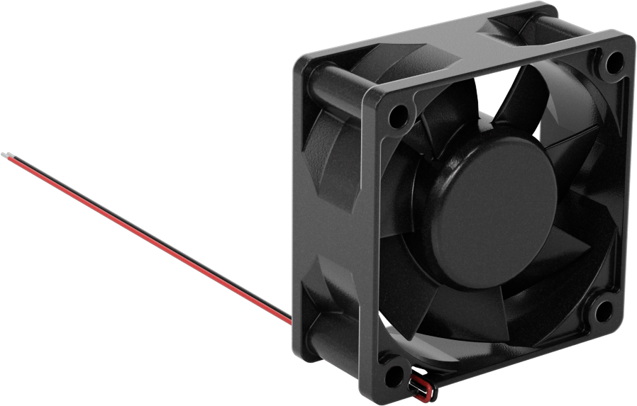 Yıkama DC Ekipmanı-Soğutma Fanı, Yüksek Basınç, 48V DC, 60 mm Yükseklik x 60 mm Genişlik x 25 mm Derinlik