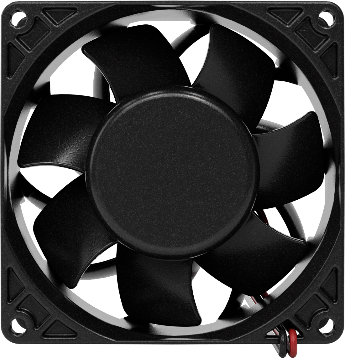 Yıkama DC Ekipmanı-Soğutma Fanı, Yüksek Basınç, 48V DC, 92 mm Yükseklik x 92 mm Genişlik x 38 mm Derinlik
