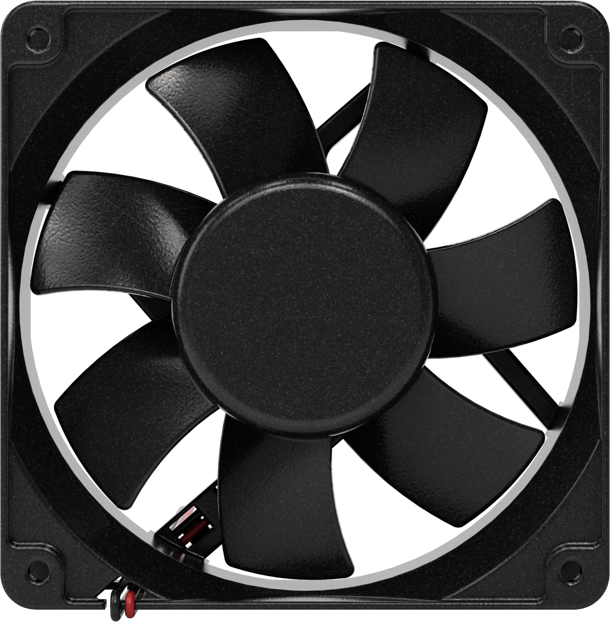 Yıkama DC Ekipmanı-Soğutma Fanı, Yüksek Basınç, 48V DC, 120 mm Yükseklik x 120 mm Genişlik x 38 mm Derinlik