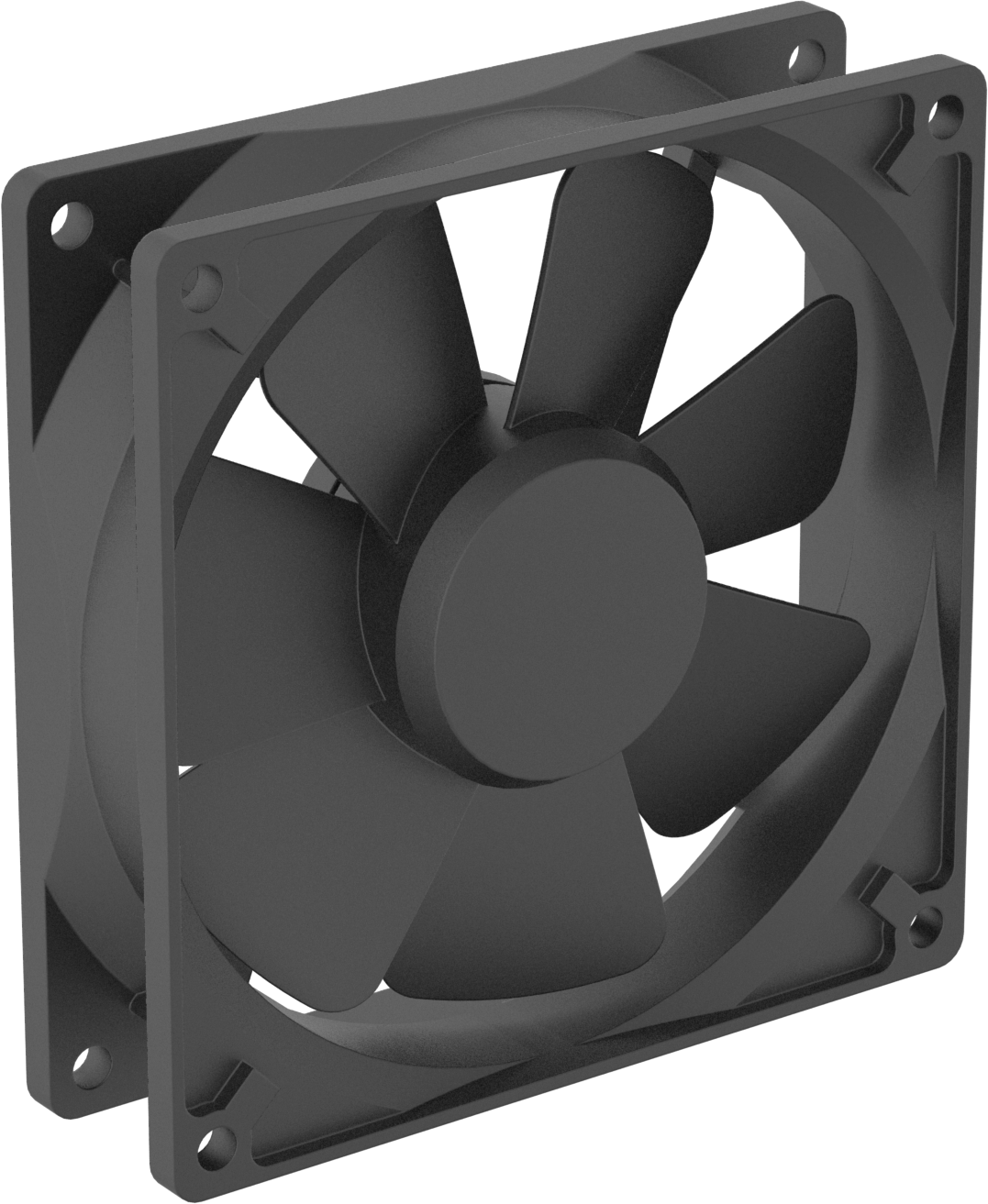 Yıkama DC Ekipmanı-Soğutma Fanı, Yüksek Basınç, 48V DC, 92 mm Yükseklik x 92 mm Genişlik x 25 mm Derinlik