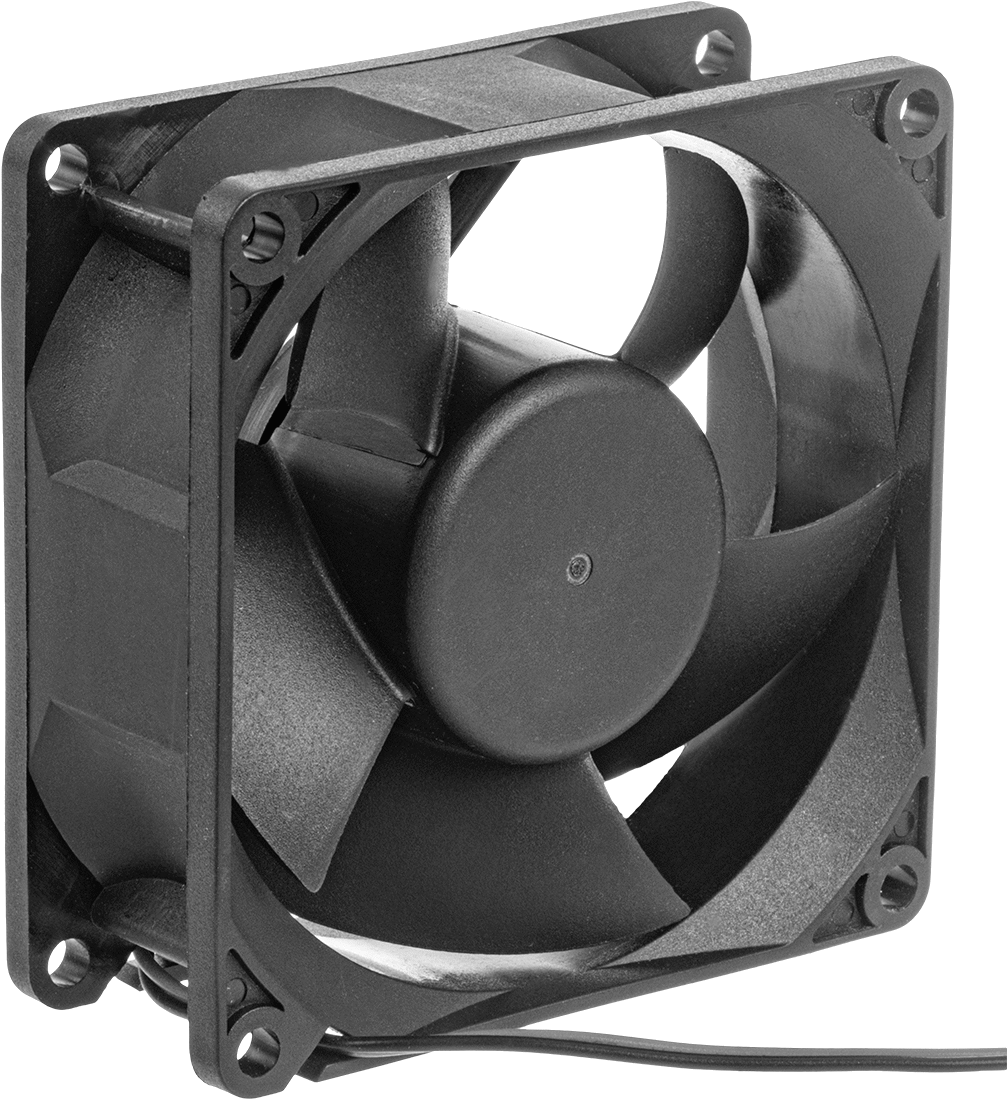 Yıkama DC Ekipmanı-Soğutma Fanı, Yüksek Basınç, 24V DC, 80 mm Yükseklik x 80 mm Genişlik x 32 mm Derinlik