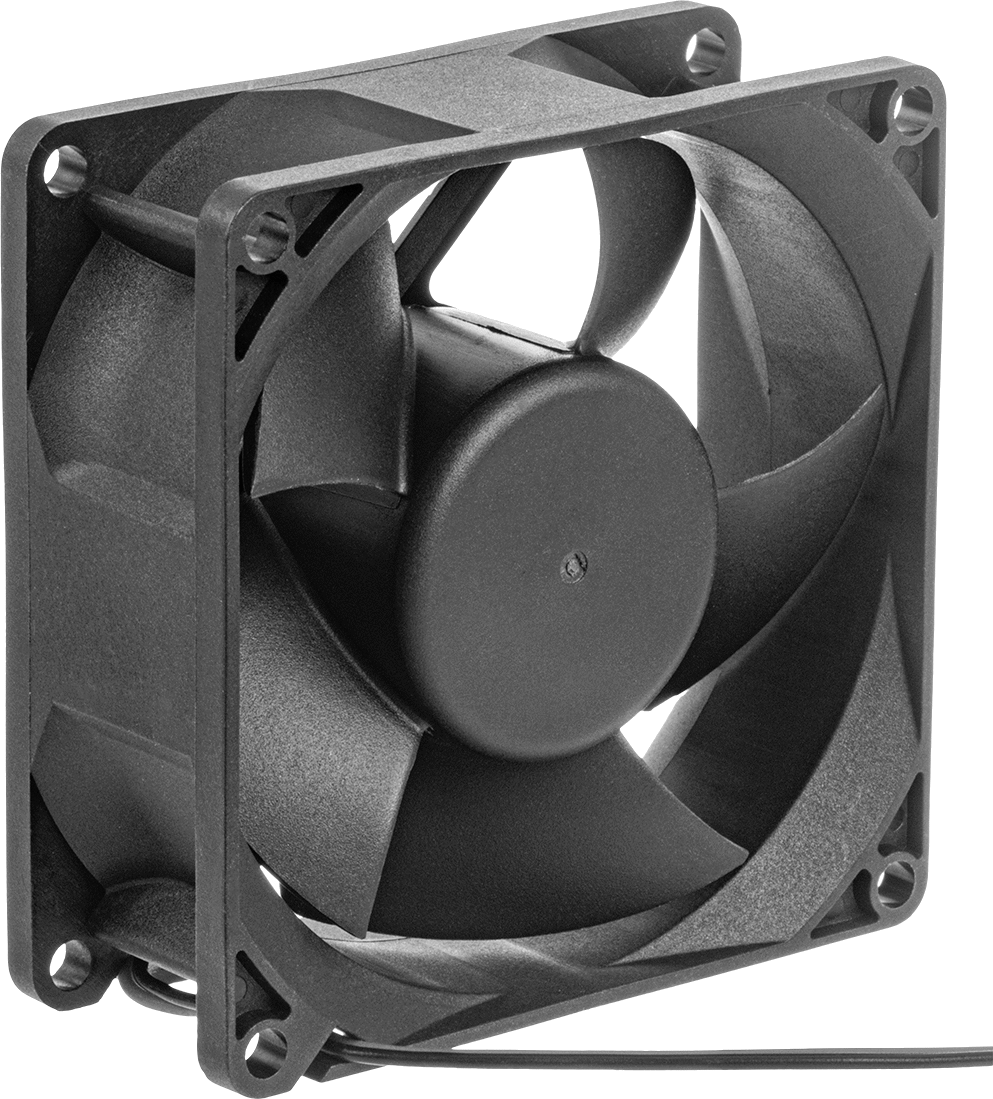 Yıkama DC Ekipmanı-Soğutma Fanı, Yüksek Basınç, 48V DC, 80 mm Yükseklik x 80 mm Genişlik x 32 mm Derinlik