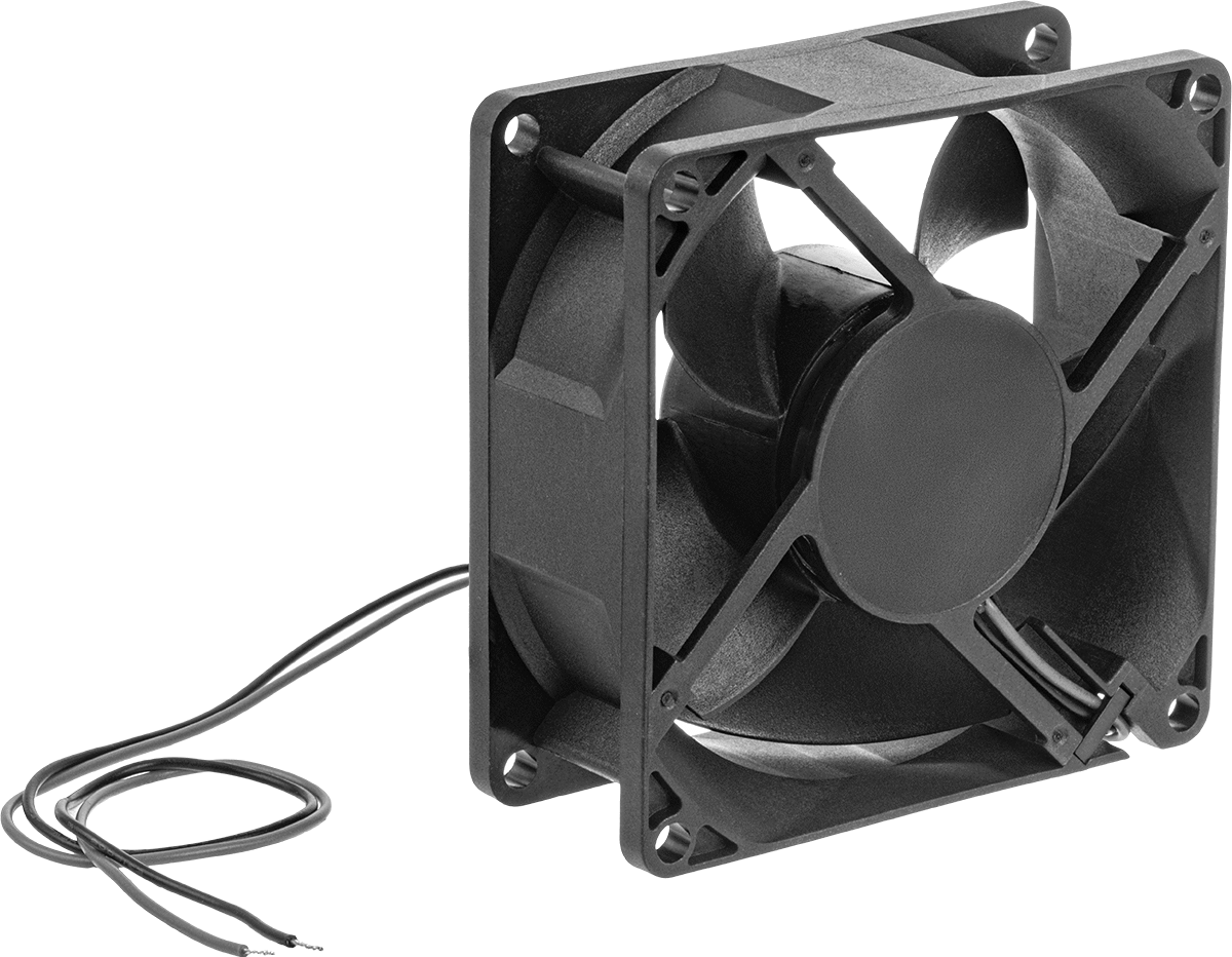 Yıkama DC Ekipmanı-Soğutma Fanı, Yüksek Basınç, 48V DC, 80 mm Yükseklik x 80 mm Genişlik x 32 mm Derinlik