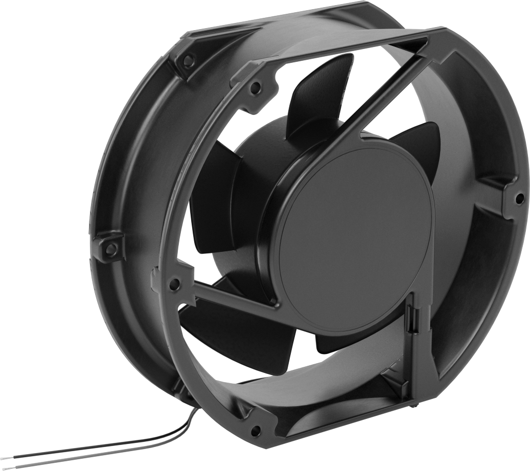 Yıkama DC Ekipmanı-Soğutma Fanı, Yüksek Basınç, 24V DC, 150 mm Yükseklik x 172 mm Genişlik x 51 mm Derinlik
