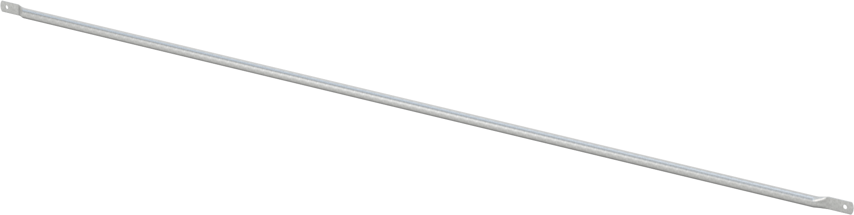 İskele Korkuluğu, Yan Ray, 10 Fit Uzunluk, 1-1/4" OD