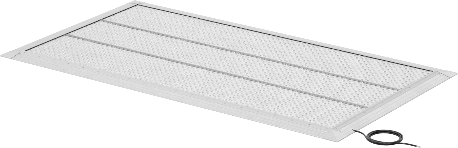 Güvenlik Anahtarı Paspası, Elmas Desenli, 36“ Genişlik x 72” Uzunluk x 7/8" Kalınlık