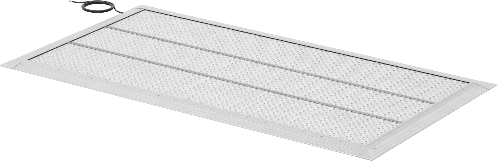 Güvenlik Anahtarı Paspası, Elmas Desenli, 36“ Genişlik x 72” Uzunluk x 7/8" Kalınlık