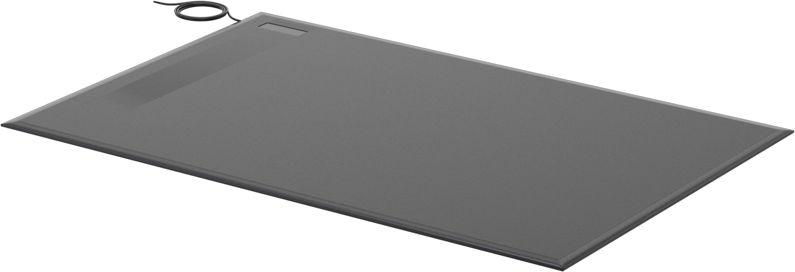 Güvenlik Anahtarı Paspası, 48“ Genişlik x 72” Uzunluk x 1/2" Kalınlık, Siyah