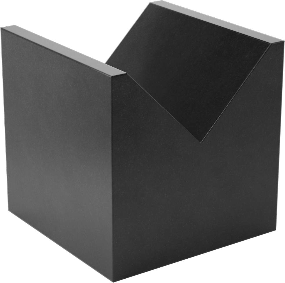 Granit Muayene V-Blokları, Denetim Sınıfı A, 3/4“ ila 4-1/2” İş Parçası Çapı için