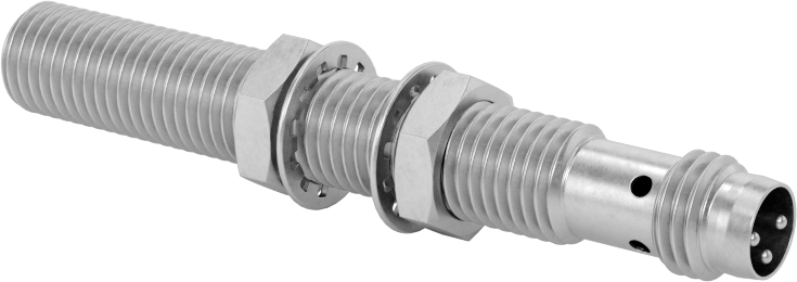 DC Metal Nesne Yakınlık Anahtarı, Paslanmaz Çelik, 3 Kutuplu Nano Fişli Gömme Tip, 8 mm Çap, PNP, 1 Kapalı