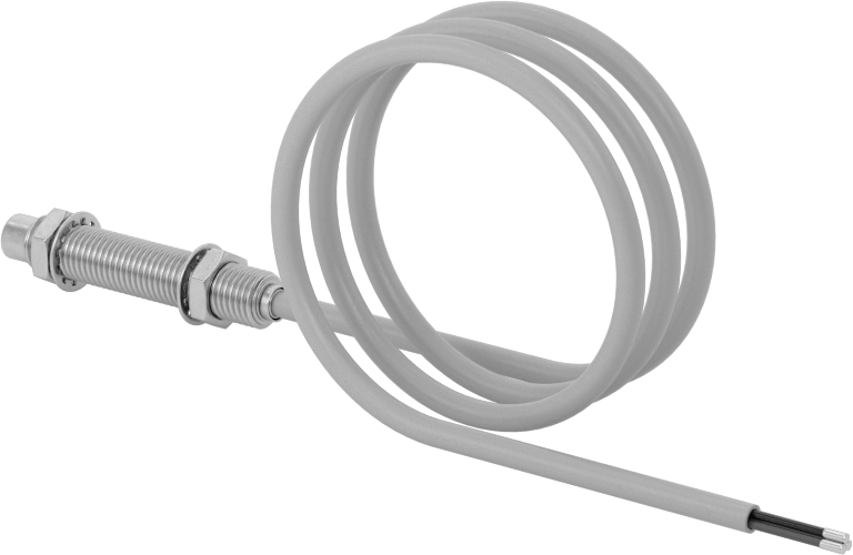 DC Metal Nesne Yakınlık Anahtarı, Paslanmaz Çelik, Tel Uçlu Çıkıntılı, 8 mm Çap, NPN, 1 Kapalı