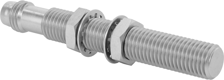 DC Metal Nesne Yakınlık Anahtarı, Paslanmaz Çelik, 3 Kutuplu Nano Fiş ile Çıkıntı, 8 mm Çap, NPN, 1 Kapalı