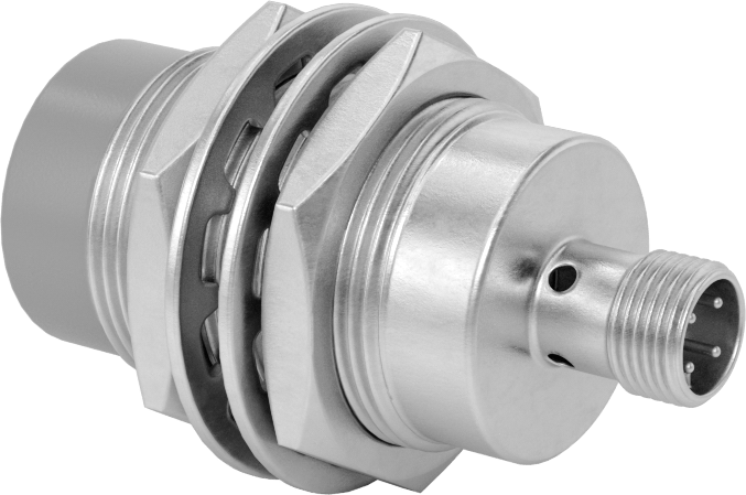 DC Metal Nesne Yakınlık Anahtarı, Pirinç, 4 Kutuplu Fişli Çıkıntılı, 30 mm Çap, PNP, 1 Kapalı