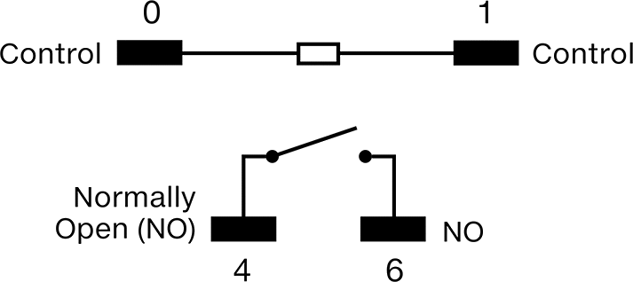 Kürek Uçlu Röle, SPST-NO, 4 Terminal, 120V AC Giriş