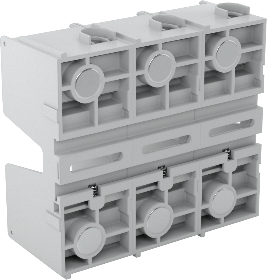 Sigorta Bloğu, 3 UL Sınıf J 61-100A Sigorta için, 600V AC