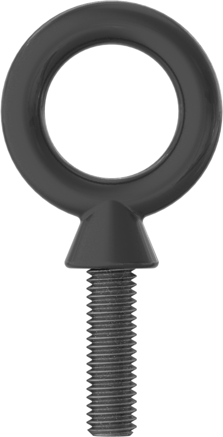 Naylon Kaplı Halka Cıvata, Kaldırma için Omuzlu, 3/8"-16 Diş Boyutu, 1-1/4" Diş Uzunluğu