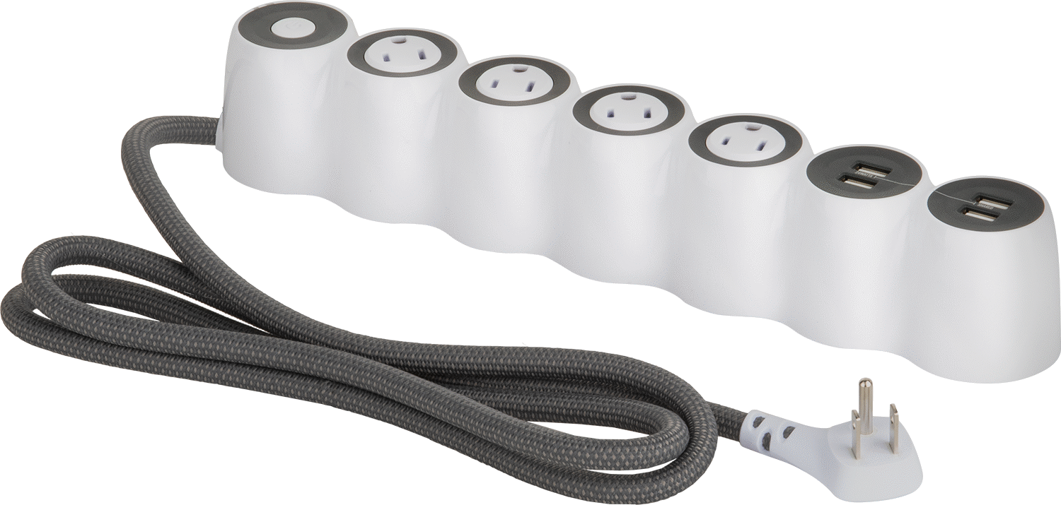 Priz Şeridi, 4 Adet USB-A Bağlantı Noktalı, 4 Çıkış