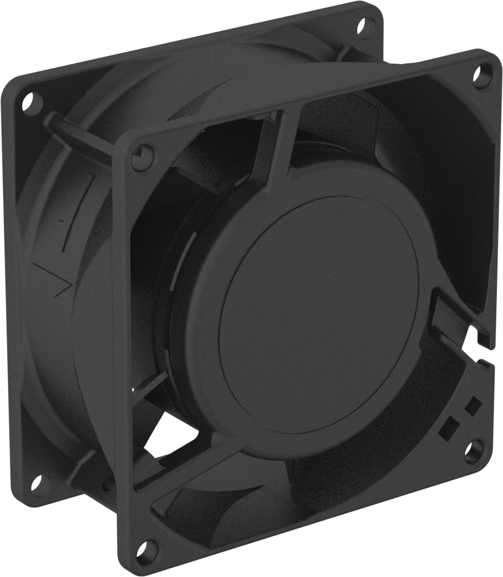 Yüksek Sıcaklık Ekipman Soğutma Fanı, Tel Uçlu, 115V AC, 80 mm Kare