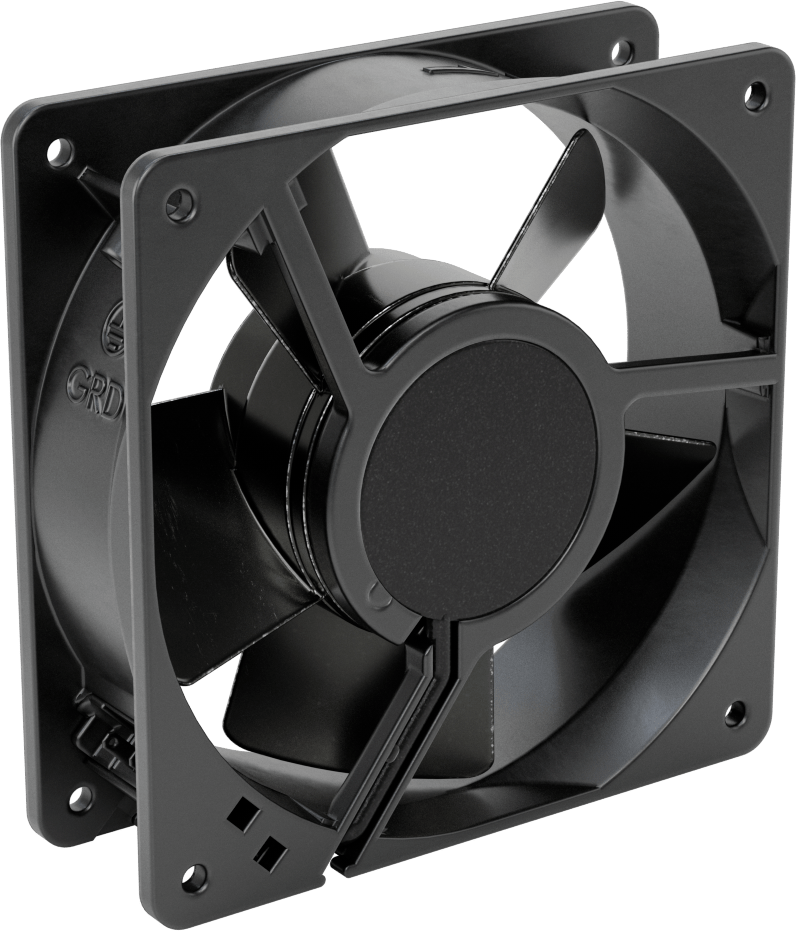 Yüksek Sıcaklık Ekipman Soğutma Fanı, Hızlı Bağlantı Kesme Terminalleri, 230V AC, 120 mm Kare