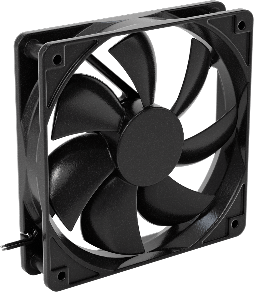 Dalgıç DC Ekipman Soğutma Fanı, Kare, 24V DC, 4,72 inç Yükseklik x 4,72 inç Genişlik x 0,98 inç Derinlik Toplam
