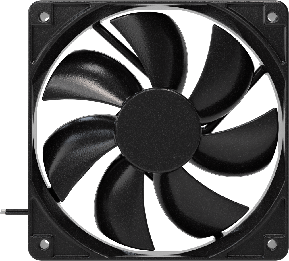 Dalgıç DC Ekipman Soğutma Fanı, Kare, 24V DC, 4,72 inç Yükseklik x 4,72 inç Genişlik x 0,98 inç Derinlik Toplam