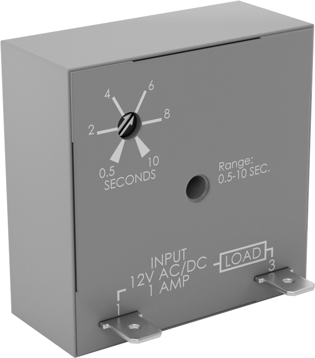 Katı Hal Yüzey Montajlı Zamanlayıcı Röle, Gecikmeli Çalıştırma, 12 V AC/DC Giriş, 0.5-10 Seconds