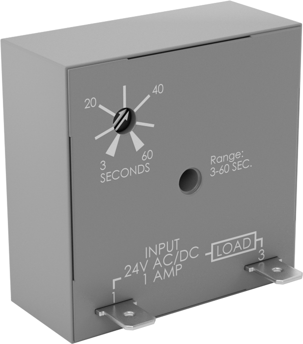 Katı Hal Yüzey Montajlı Zamanlayıcı Röle, Gecikmeli Çalıştırma, 24 V AC/DC Giriş, 3-60 Seconds