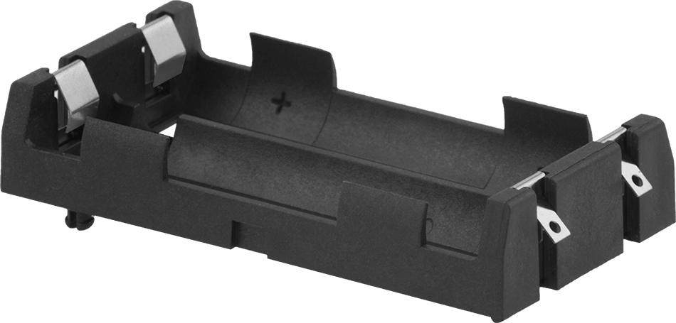 Side-by-Side Battery Layout with Spring-Clip Contact
