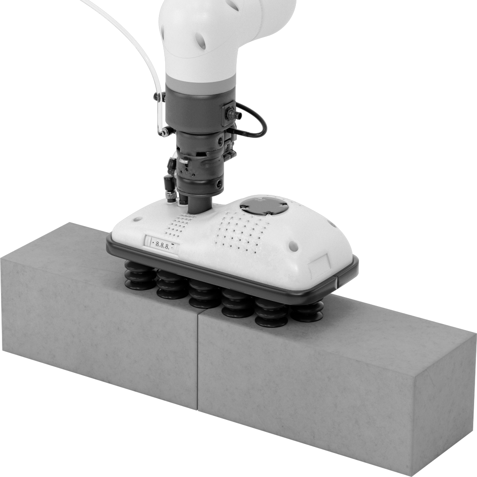 Shown with Robot Arm (Not Included)