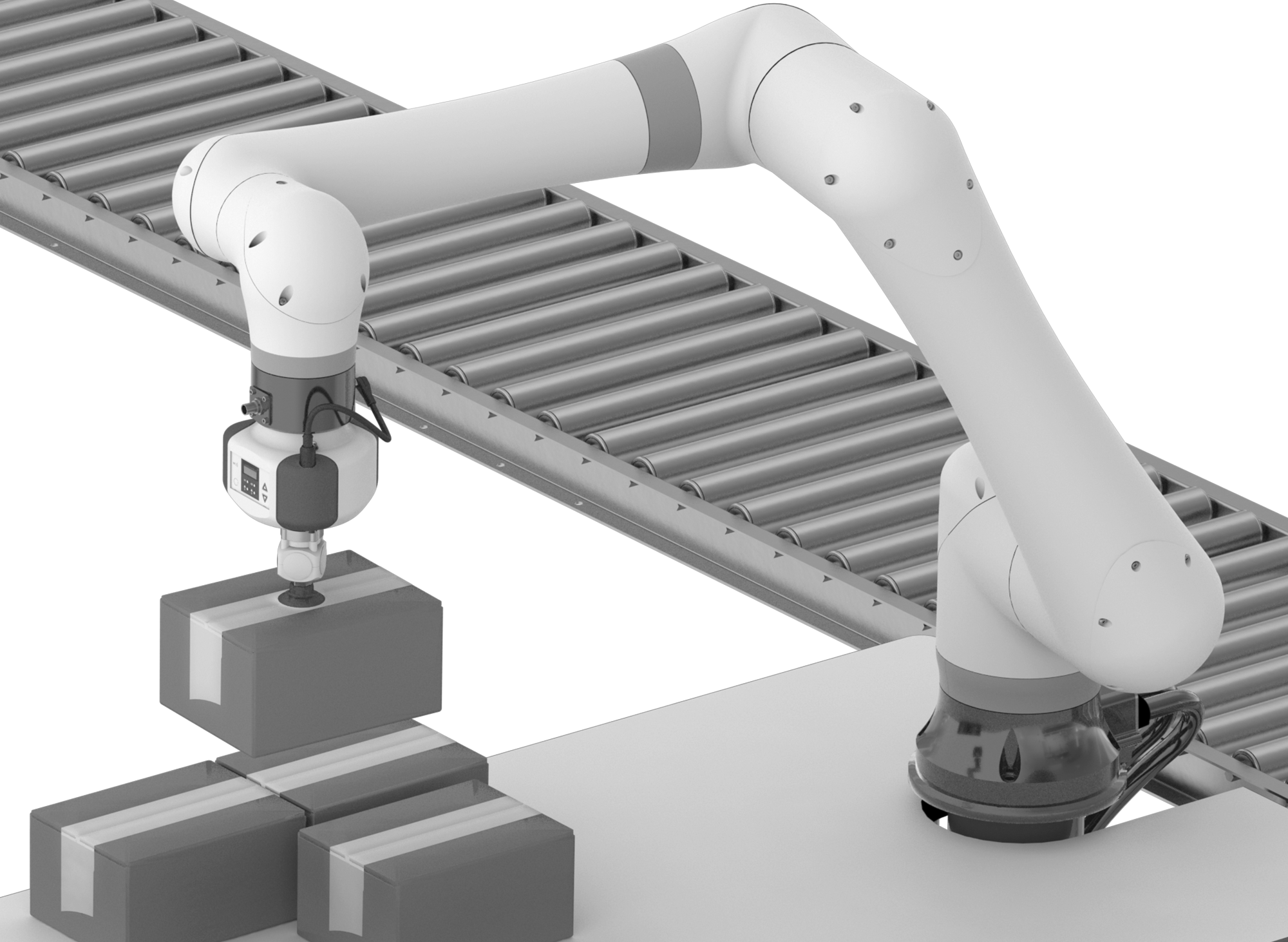 Elektrikli Robot Hazır Vakum Kaldırıcı için 1-Kupası Montajı