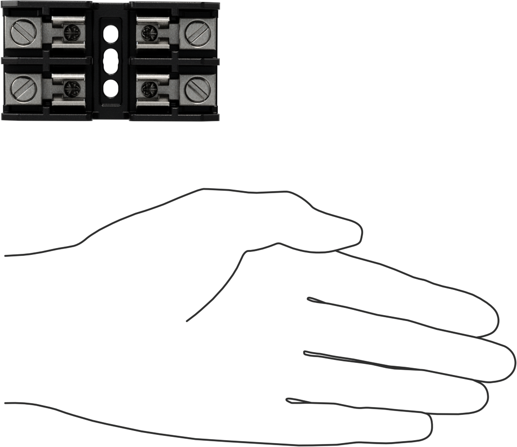 Sigorta Bloğu, 2 adet UL Sınıf G 20A sigorta için