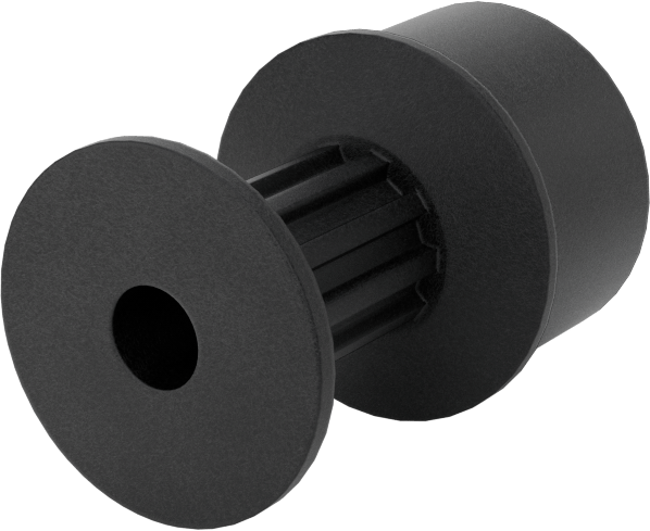 MXL Serisi Hafif Zaman Kayışı Kasnağı, 6 mm Maksimum Kayış Genişliği, 11mm OD, 17,5 mm Toplam Genişlik, 2 Flanş