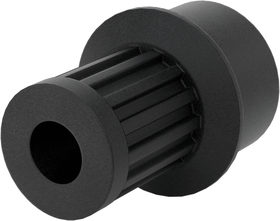 MXL Serisi Hafif Zaman Kayışı Kasnağı, 6 mm Maksimum Kayış Genişliği, 13mm OD, 17,5 mm Toplam Genişlik, 1 Flanş