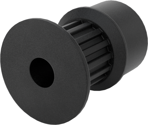MXL Serisi Hafif Zaman Kayışı Kasnağı, 6 mm Maksimum Kayış Genişliği, 14mm OD, 17,5 mm Toplam Genişlik, 2 Flanş