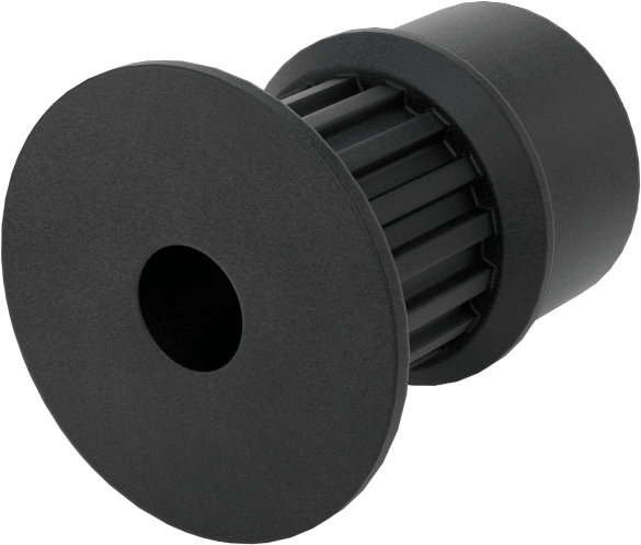 MXL Serisi Hafif Zaman Kayışı Kasnağı, 6 mm Maksimum Kayış Genişliği, 15mm OD, 17,5 mm Toplam Genişlik, 2 Flanş