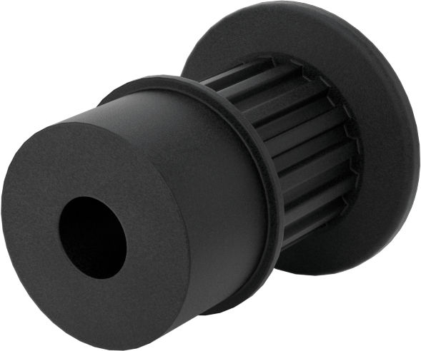MXL Serisi Hafif Zaman Kayışı Kasnağı, 6 mm Maksimum Kayış Genişliği, 15mm OD, 17,5 mm Toplam Genişlik, 2 Flanş
