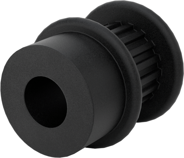 MXL Serisi Hafif Zaman Kayışı Kasnağı, 6 mm Maksimum Kayış Genişliği, 16mm OD, 17,5 mm Toplam Genişlik, 2 Flanş