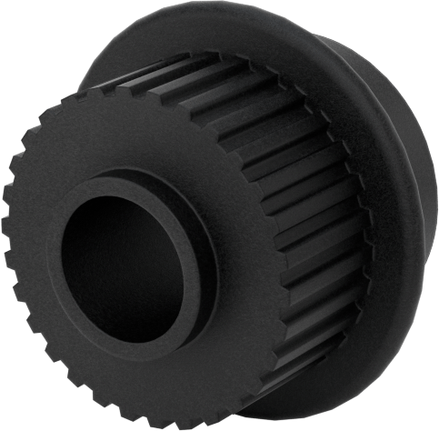 MXL Serisi Hafif Zaman Kayışı Kasnağı, 6 mm Maksimum Kayış Genişliği, 24mm OD, 17,5 mm Toplam Genişlik, 1 Flanş
