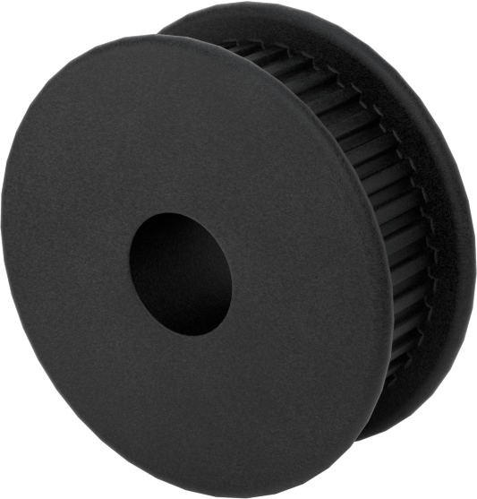 MXL Serisi Hafif Zaman Kayışı Kasnağı, 6 mm Maksimum Kayış Genişliği, 30mm OD, 17,5 mm Toplam Genişlik, 2 Flanş