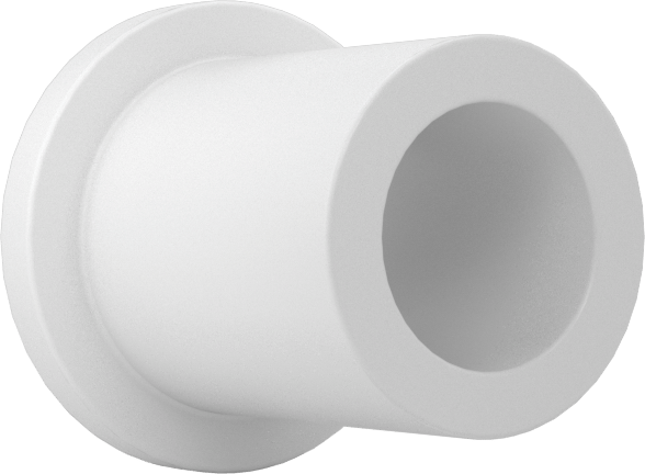 Kuru Çalışan Yağ Dolgulu Naylon Kovanlı Rulman, 1/4" Mil Çapı için, 1/2" Uzunluk, 1/2" Flanş Dış Çapı