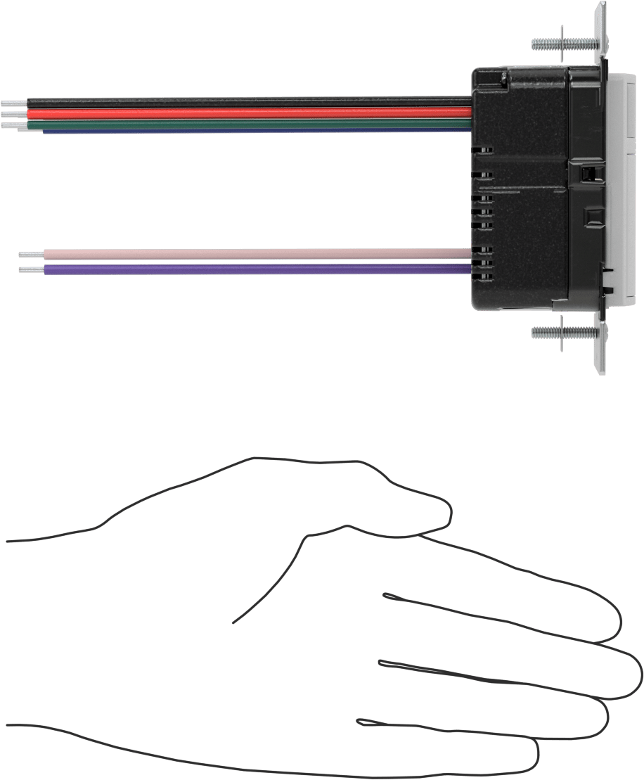 Akıllı Duvara Monte Hareket Algılayıcı Işık Dimmeri, Kızılötesi Sensörlü, 12 VAC/12 V DC/24 V AC/24 V DC Giriş