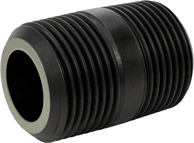 Ekstra Kalın Cidarlı Çelik Boru Nipeli, Her İki Ucu Dişli, 3/4 NPT, 1-1/2" Uzunluk