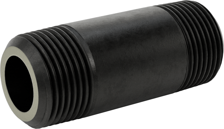 Ekstra Kalın Cidarlı Çelik Boru Nipeli, Her İki Ucu Dişli, 3/4 NPT, 2-1/2" Uzunluk