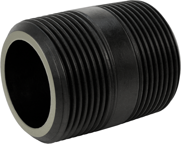 Ekstra Kalın Cidarlı Çelik Boru Nipeli, Her İki Ucu Dişli, 1-1/4 NPT, 2" Uzunluk